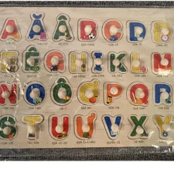 Nail Grasping Board Puzzle Children'S Montessori Early Education Wooden Toys Alphanumeric Fruit Shape Cognitive Jigsaw Puzzle