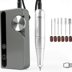 Nails Polishing Machine 45000rpm Nails File Drill Set Adjustable Speed Electric Nails Drill Machine with Drill Bits