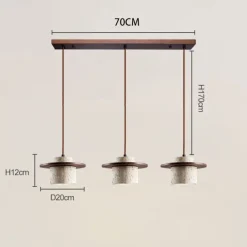 Natural Stone Shade Pendant Light Japanese Wabi Sabi Hanging Lamp with E27 Base Bedside Restaurant Kitchen Aisle Bar Club Suspension Lamp