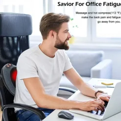 Neck Massager Electric Back Massager with Heat Neck Back Pain Relief Gifts Deep Tissue Kneading Massage Pillow