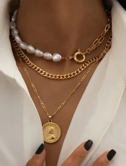 Necklace Chrome Women's Elegant Classic Necklace For Daily