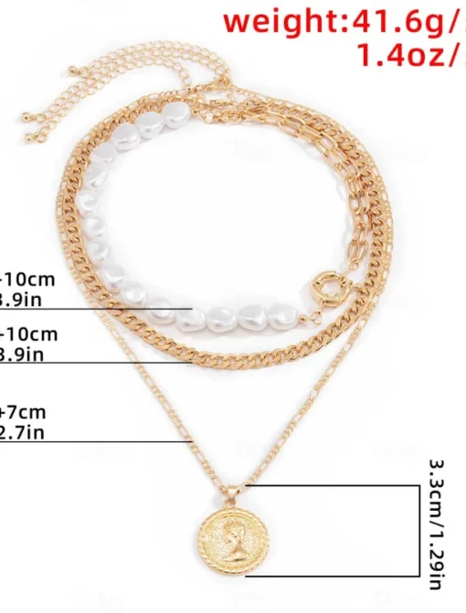Necklace Chrome Women's Elegant Classic Necklace For Daily