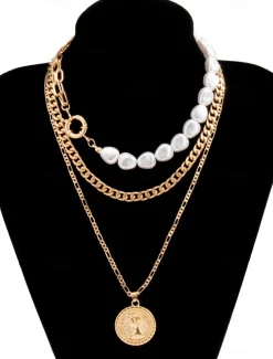 Necklace Chrome Women's Elegant Classic Necklace For Daily