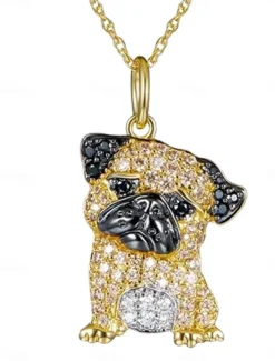 Necklace Chrome Women's Fashion Cute Classic Animal Lovely Geometric Necklace For Daily