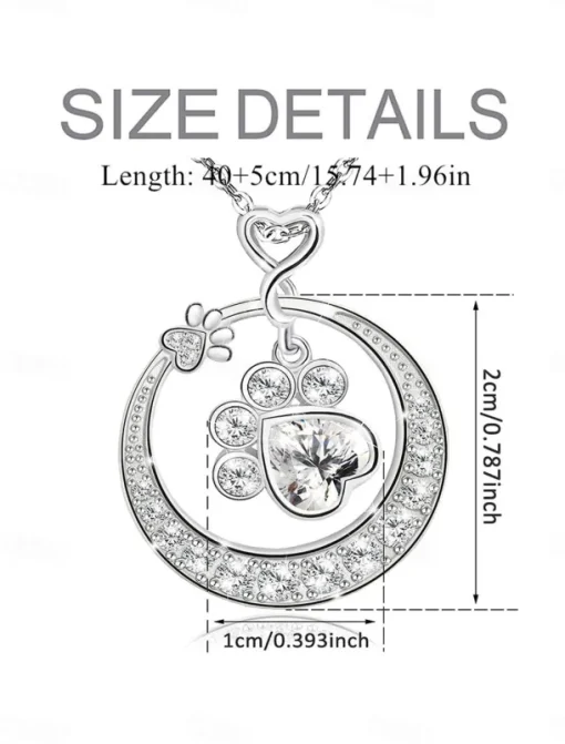 Necklace Chrome Women's Fashion Cute Classic Animal Lovely Round Necklace For Daily Valentine's Day