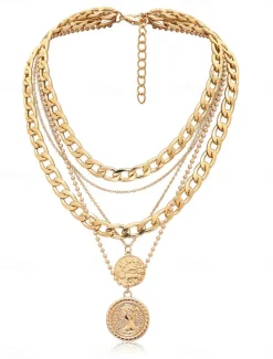 Necklace Chrome Women's Fashion Cute Classic Animal Lovely Heart Shape Necklace For Daily