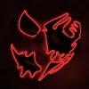 Neon Light LED Mask LED Halloween Scary Mask Cosplay Party Masque Masquerade Masks Halloween Costume Carnival Glow Party Props