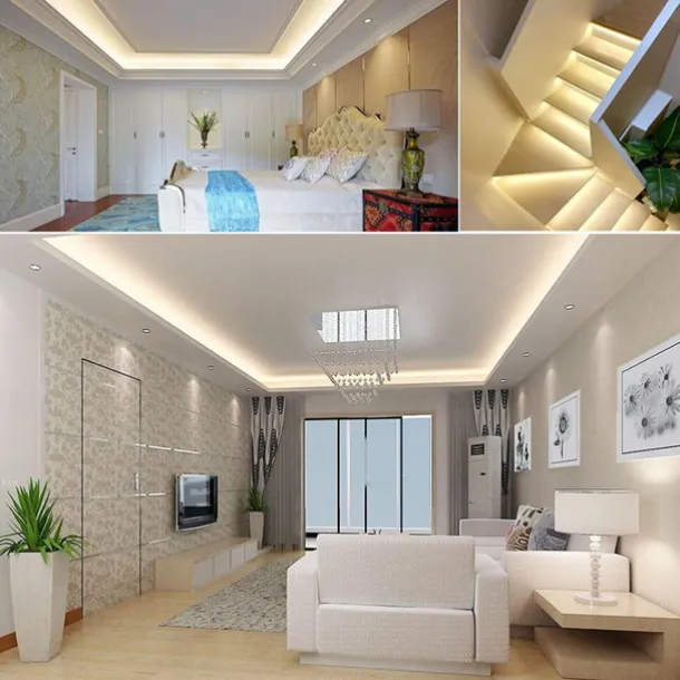 Neon Light Sign LED Strip Flexiable 360 Round Tube Lamp 30M IP67 Waterproof Flexible Rope String Home Decoration