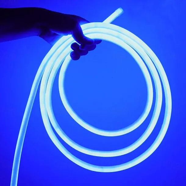 Neon Light Sign LED Strip Flexiable 360 Round Tube Lamp 30M IP67 Waterproof Flexible Rope String Home Decoration