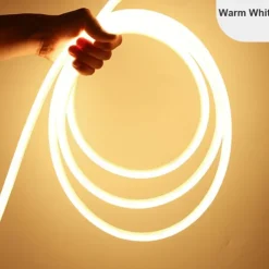 Neon Light Sign LED Strip Flexiable 360 Round Tube Lamp 30M IP67 Waterproof Flexible Rope String Home Decoration