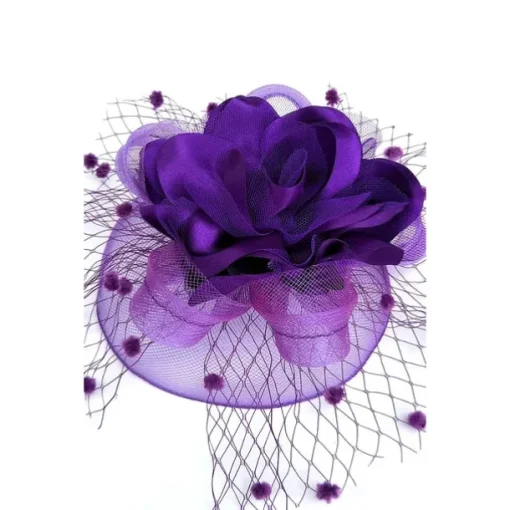Net Fascinators Kentucky Derby Hat/ Headwear with Floral 1PC Special Occasion / Horse Race / Ladies Day Headpiece