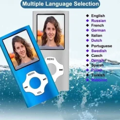 New Bluetooth card mp3 Walkman Portable mini mp4 music player ebook recorder mp3