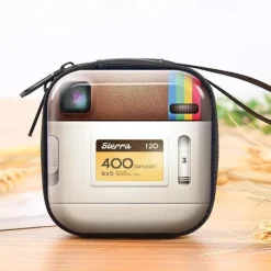 New creative tinplate coin purse retro audio cassette coin purse keychain earphone storage bag stonego bag 1PC/2Pcs (6 type optional)