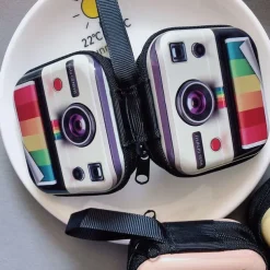 New creative tinplate coin purse retro audio cassette coin purse keychain earphone storage bag stonego bag 1PC/2Pcs (6 type optional)