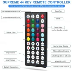 New Design of High Quality IR 44 key RGB Controller Four Way Integrated Outlet Controller of Double Sided Circuit Board DC12-24V