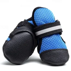 New Dog Shoes With Breathable Mesh That Doesn't Clog The Feet Prevents Slipping And Is Comfortable. The Front And Back Sides Of The Sole Are Wrapped With Wear-resistant Walking Pet Shoes