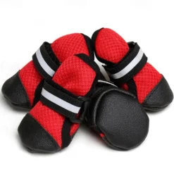 New Dog Shoes With Breathable Mesh That Doesn't Clog The Feet Prevents Slipping And Is Comfortable. The Front And Back Sides Of The Sole Are Wrapped With Wear-resistant Walking Pet Shoes