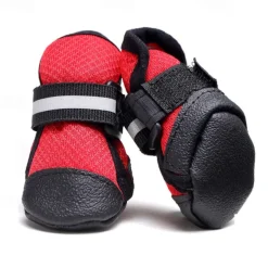 New Dog Shoes With Breathable Mesh That Doesn't Clog The Feet Prevents Slipping And Is Comfortable. The Front And Back Sides Of The Sole Are Wrapped With Wear-resistant Walking Pet Shoes