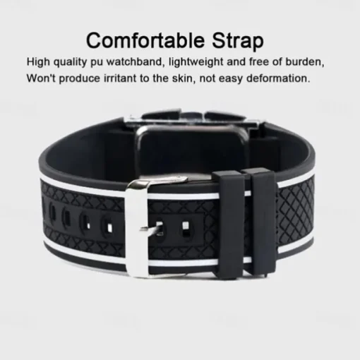 New Fashion Hot Personality Leisure Mens Womens Unisex White Black LED Digital Sports Wrist Watch