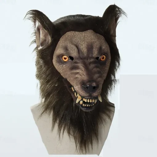 New Halloween Horror Ghost Headgear Mask 21 Teeth Car Edge Nylon Bag Face Leather Whole Person Scaring Prop