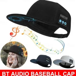 NEW Hat with Bluetooth Speaker Adjustable Bluetooth Hat Wireless Smart Speakerphone Cap for Outdoor Sport Baseball Cap with Mic
