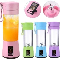 New Juicing Machine Home Portable Juicing Cup Four Leaf Mini Juicing Machine Portable Mixer Fruit Milk Shake Handheld Electric Juicing Machine USB Charging Multifunctional Mixer Kitchen Supplies