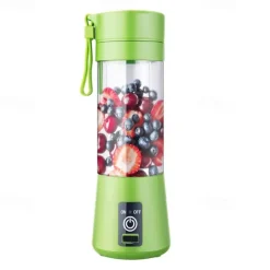 New Juicing Machine Home Portable Juicing Cup Four Leaf Mini Juicing Machine Portable Mixer Fruit Milk Shake Handheld Electric Juicing Machine USB Charging Multifunctional Mixer Kitchen Supplies