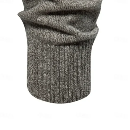 New Mens Knit Stand Mock Neck Cotton Cardigan Casual Social Autumn Button-up Sweater Jacket for Men