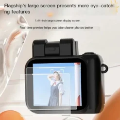 New Monoreflexes Style Mini Camera CMOS With Flash Lamp And Battery Dock Portable Video Recorder DV 1080P With LCD Screen