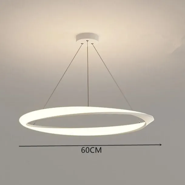 New Net Red Restaurant Chandelier Simple Modern Ring Dining Room Lamp Creative Personalized Household Table Lamp