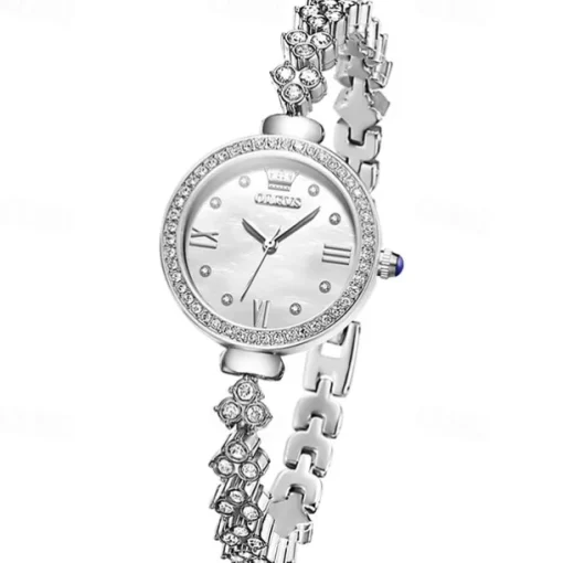New Olevs Olevs Brand Fashion Trend Women'S Watches Calendar With Diamonds Simple Leisure Quartz Watch Waterproof Sports Versatile Women'S Wristwatches