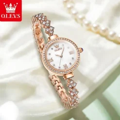 New Olevs Olevs Brand Fashion Trend Women'S Watches Calendar With Diamonds Simple Leisure Quartz Watch Waterproof Sports Versatile Women'S Wristwatches