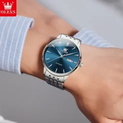 New Olevs Olevs Brand Light Luxury Men'S Business Watch Calendar Week Display Simple Leisure Automatic Mechanical Watch Waterproof Sports Men'S Wristwatch