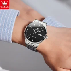 New Olevs Olevs Brand Light Luxury Men'S Business Watch Calendar Week Display Simple Leisure Automatic Mechanical Watch Waterproof Sports Men'S Wristwatch