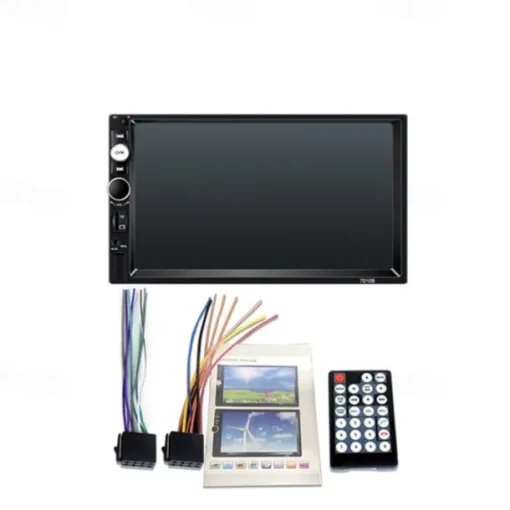 New Pro 2 Din 7'' HD 1080P Touch Screen Autoradio Bluetooth Car Stereo Radio Car MP5 Player Build-in FM AUX USB SD Function Support Mirror Link + Backup Camera(optional)