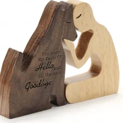 New Product Puppy Family Ornaments Wooden Crafts Ornaments Tabletop Ornaments Creative Decorative Animal Ornaments