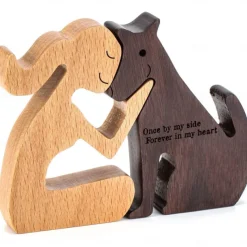 New Product Puppy Family Ornaments Wooden Crafts Ornaments Tabletop Ornaments Creative Decorative Animal Ornaments