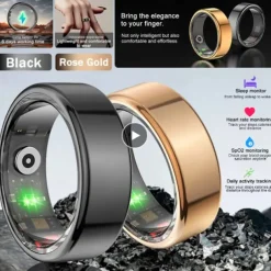 NEW R02 Smart Ring Multifunctional Step Health Tracker Heart Rate Blood Oxygen Monitor Waterproof Men Women Sleep Fitness