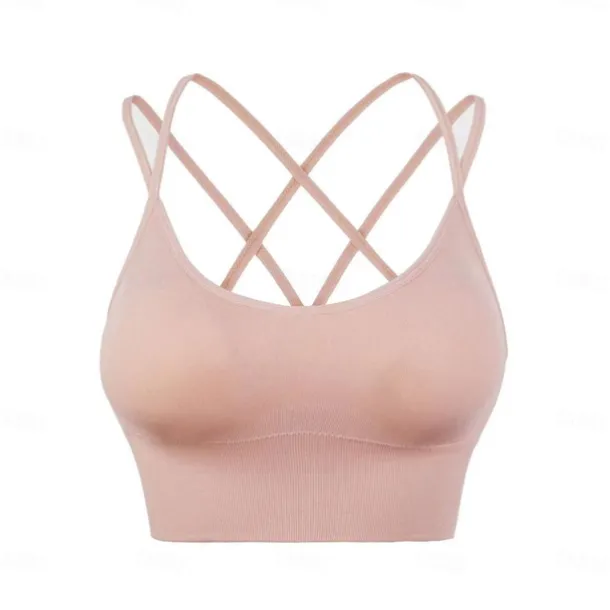 New Spring/Summer High Strength Shockproof Sports Bra Women's Running Fitness Bra Set Gathering Yoga Suit Tank Top