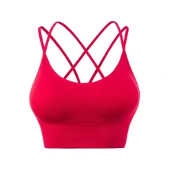 New Spring/Summer High Strength Shockproof Sports Bra Women's Running Fitness Bra Set Gathering Yoga Suit Tank Top