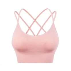 New Spring/Summer High Strength Shockproof Sports Bra Women's Running Fitness Bra Set Gathering Yoga Suit Tank Top