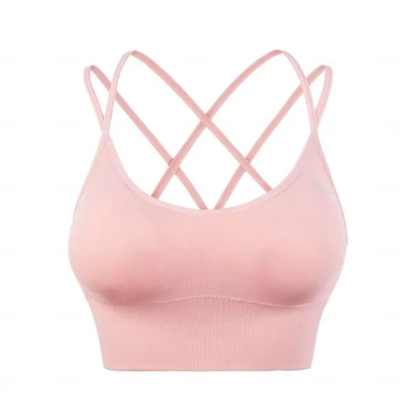 New Spring/Summer High Strength Shockproof Sports Bra Women's Running Fitness Bra Set Gathering Yoga Suit Tank Top