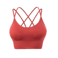 New Spring/Summer High Strength Shockproof Sports Bra Women's Running Fitness Bra Set Gathering Yoga Suit Tank Top