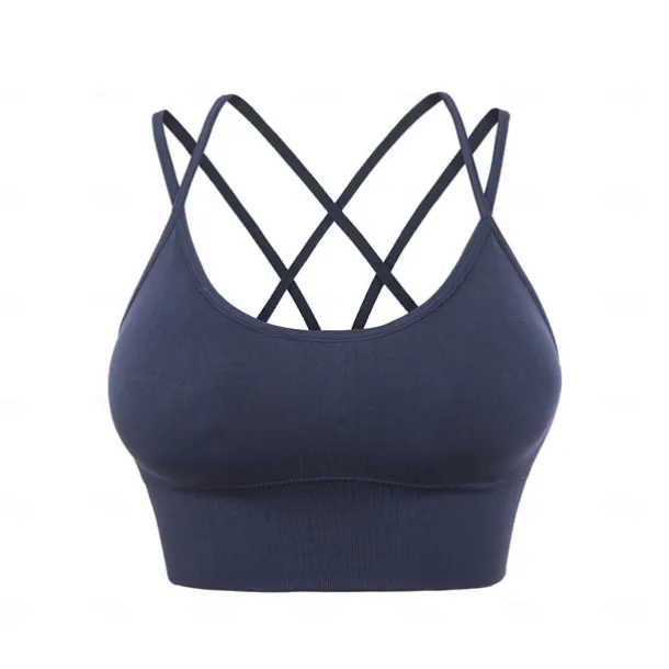 New Spring/Summer High Strength Shockproof Sports Bra Women's Running Fitness Bra Set Gathering Yoga Suit Tank Top