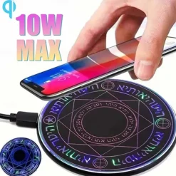 New Super Fast Charger 30W/20W/15W/10W Qi Wireless Fast Charger Glowing Magic Array Qi Wireless Charger Charging Pad for iPhone iPhone12 iphone 11 Samsung S20 Note20 Huawei Xiaomi
