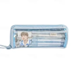 New Transparent Pen Bag Creative Simple Multi-functional Primary and Secondary School Students Stationery Pencil Case Large Capacity Pencil Case