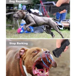 New Ultrasonic Dog Chaser Aggressive Attack Repeller Trainer LED Flashlight training Repeller Control Anti Bark Barking