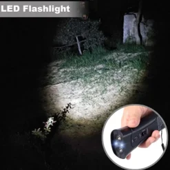 New Ultrasonic Dog Chaser Aggressive Attack Repeller Trainer LED Flashlight training Repeller Control Anti Bark Barking