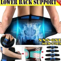 New Upgrade High Comfort Adjustable Neoprene Waist Support Double Pull Lumbar Support Brace Low In Back Belt Brace Pain Relief Band Waist