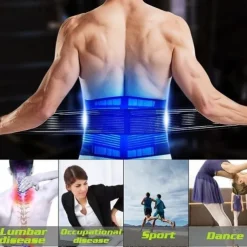 New Upgrade High Comfort Adjustable Neoprene Waist Support Double Pull Lumbar Support Brace Low In Back Belt Brace Pain Relief Band Waist